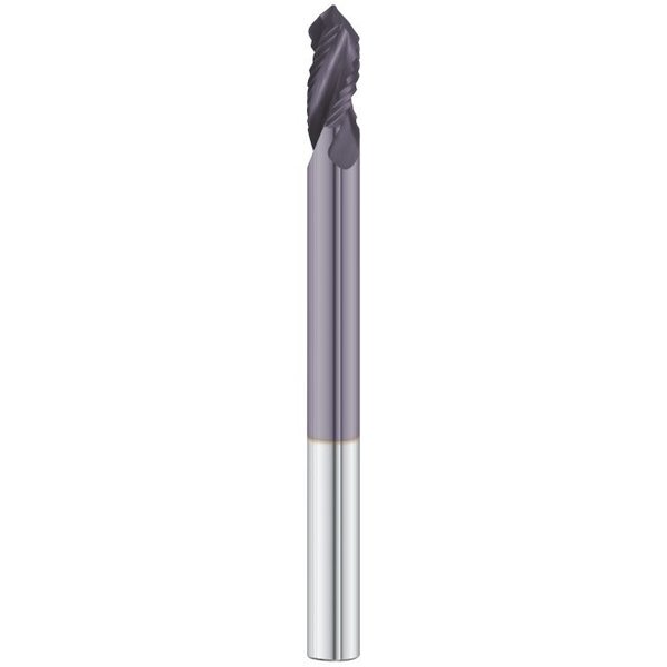 Fullerton Tool 3-Flute - 90° Point - 1566 Poly Drills, TIALN, RH Spiral, Notched, Standard,  15667